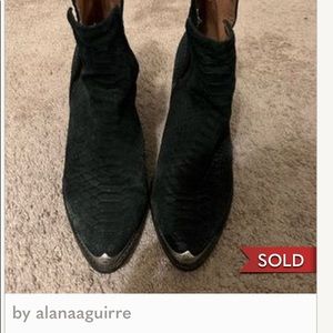 Jeffrey Campbell Steel toed  booties